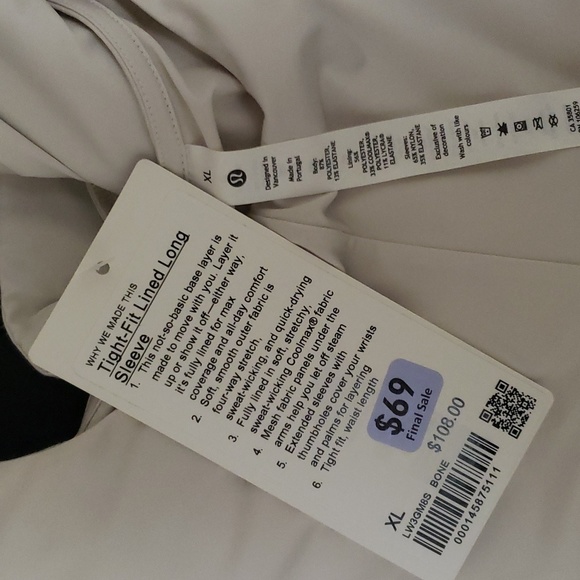 Lululemon Tight-Fit Lined Long Sleeve Shirts - Picture 2 of 12